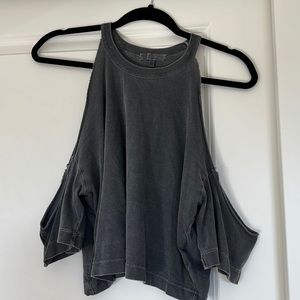 Truly Madly Deeply ripped shoulder tshirt